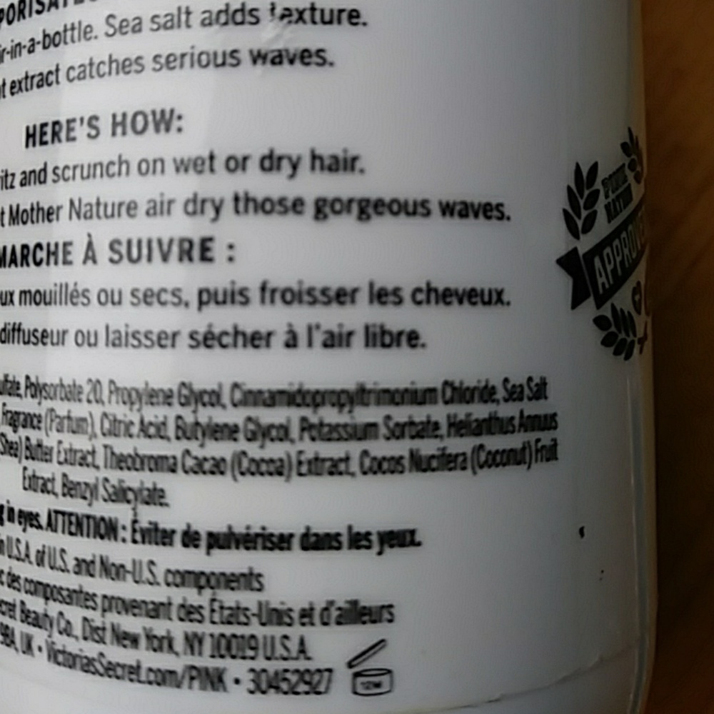 $3 w any purchase Pink Beach Hair  Spray - Picture 5 of 5
